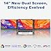 Teamgee 14" Laptop Bildschirm Extender für alle Laptops, 0.9kg ultradünner und Leichter, robuster tragbarer Monitor mit verstellbarem Ständer, FHD 1080P für 13,3-17,3 Laptops, Wins/Mac/DEX/Chrome