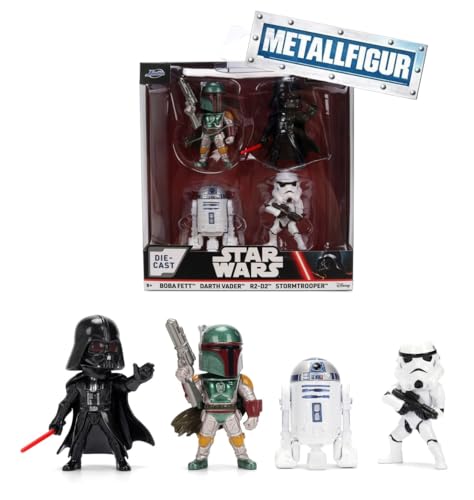 Jada Toys Star Wars Die-Cast Figuren 4er Set 2.5 Zoll, Darth Vader...