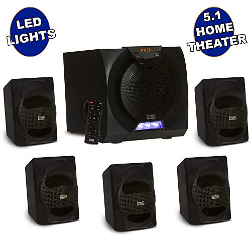 Acoustic Audio by Goldwood AA5230 Home Theater 5.1 Bluetooth Speaker System with USB