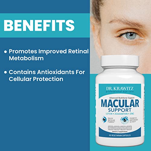 Macular Support With Lutein, Zeaxanthin Zinc (60 Vegetarian Capsules) #TOP2