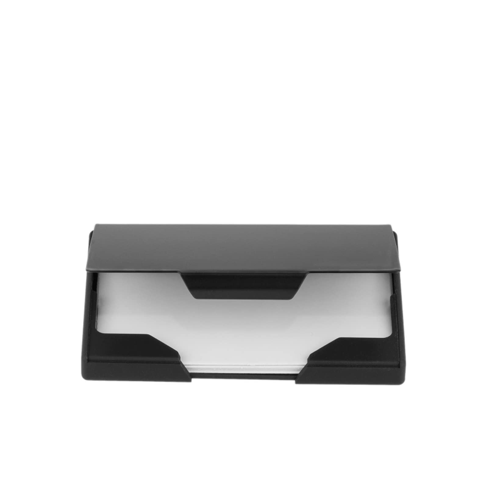 Porta Biglietti da Visita Porta biglietti da visita in metallo di fascia alta, custodia for biglietti da visita da uomo, signore squisita portatile Black Black Titanium Semplice Business Biglietti da