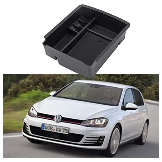 LITTOU reposabrazos Caja Guante Caja Organizador Para Golf 7 MK7 2014 2015 2016