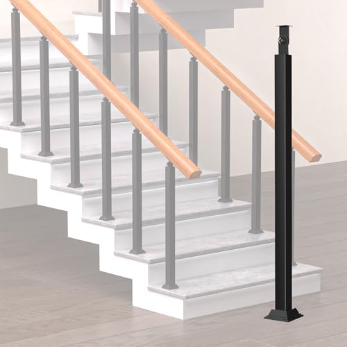 Fils en fer de 105 cm pour balustres de garde-corps angle 270 degrés noir mat