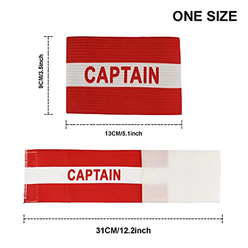 image for Milec Unisex Captain's Armband for Soccer Training, Adults & Youths El