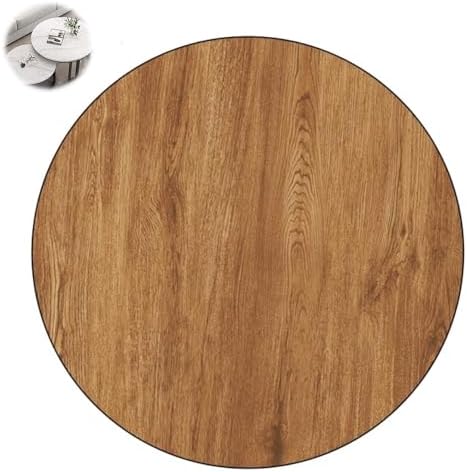 Solid Wood Round Dining Table Top - 60cm Teak Countertop for Coffee Table, Garden Table, Dining Table - Smooth Finish, Durable & Stylish Design