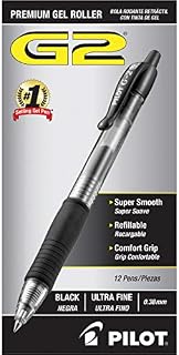 PILOT G2 Premium Refillable & Retractable Rolling Ball Gel Pens, Ultra Fine Point