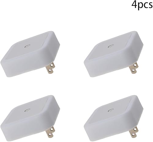 Miniatura 10 de Othmro ABS L62 × W62 × H40 Luz nocturna enchufable luz cálida LED Navidad bombilla luces de cama con sensor automático de atardecer a amanecer para