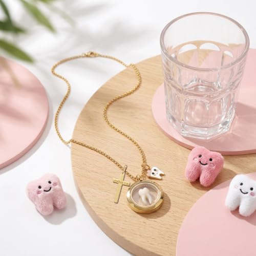 Image of PARTNER Meaningful Tooth Fairy Gifts for Women First Lost Tooth Keepsake for Celebration & Reward with Message Card Milestone Jewelry Gift from Toothfairy