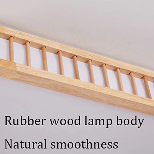 Lámpara de techo de madera para iluminar con estilo nórdico su sala de estar 7