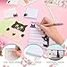 76 Pcs Cat Lover Gifts for Women - Cute Office Sticky Notes Supplies, Cat-themed Pens Stationery Set, Post Notepads Desk Accessories, Small Girls Funny Stuff, Mini Cat Clips Decor, Unique School Items