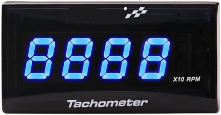 Motorcycle Speedometer Gauge Digital Tachometer and Tachometer for Motorcycle 0~2000 RPM Digtal Display Motorcycle Tachometer Digital Panel