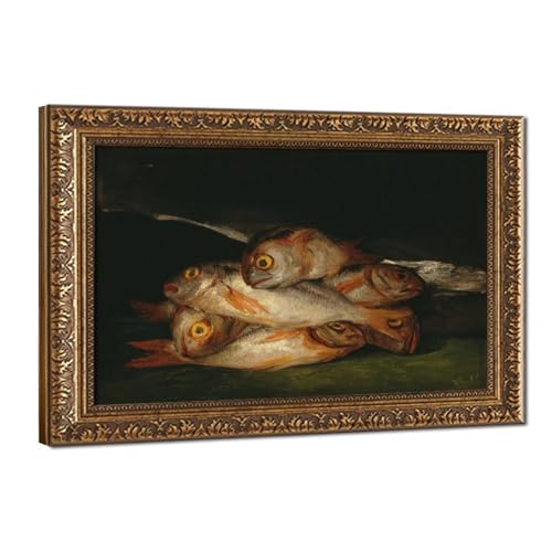 Impression sur toile de maître Goya Nature morte de prestige décoration murale encadrée