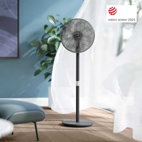PHILIPS Standventilator Smart 3000 Serie, Schwarz, 2.562 m³/h Airflow – Ansicht 3