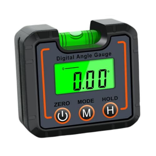 Baoblaze Medidor de ángulo Digital, caja de nivel de cubo de ángulos, buscadores de ángulos de alto rendimiento resistentes, transportador de ángulos para, con Luz de Fondo