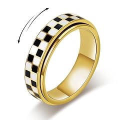 Checkerboard Ring_Gold