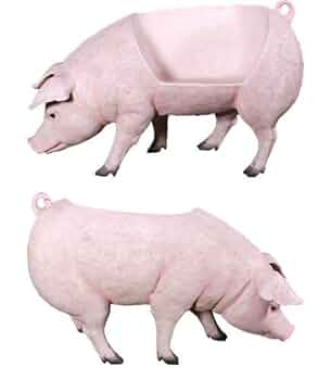 豚のフィギュア クリーム色 約15cm 豚のフィギュア クリーム色 約15cm