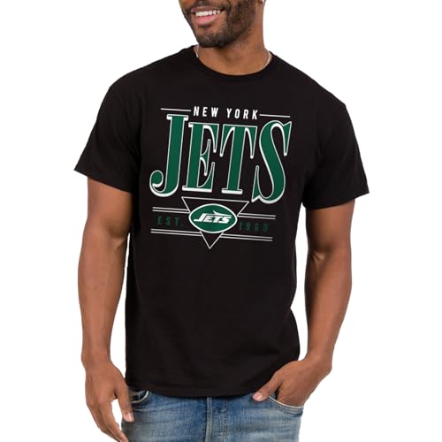 Junk Food NFL - New York Jets Established Retro Adult SS T-Shirt Black by Junk Food - Used condition - US$32.24