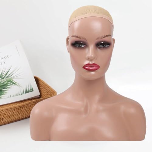 Cabeza de maniquí realista para lucir pelucas africanas en vitrinas y salones de belleza 3