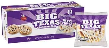Cloverhill Big Texas Cinnamon Roll 4 Oz. Roll, 12 Ct. A1