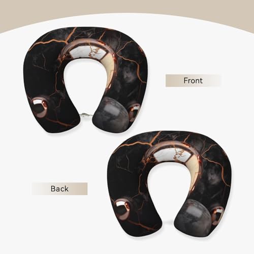 Almohada cervical de poliéster color negro talla única miniatura 3