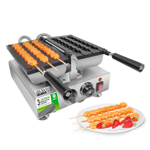 Image of ALDKitchen Waffle Stick Maker | Waffles on a Stick | Waffle Making Machine | 110V (3 Cat Paw Shaped)