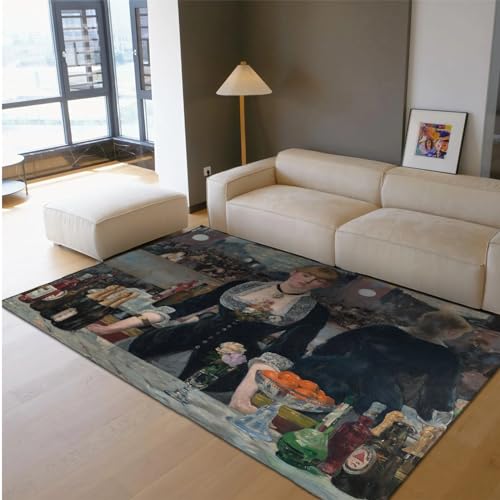 Tapis Edouard Manet doux et lavable 120x210cm pour salle de jeux