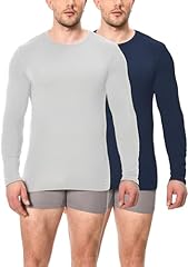 Light Grey Melange+navy Tops 2-pack