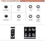 Coolmusic 120W Amplificateur de guitare acoustique alimenté par batterie avec effet de retard du choeur réverbère, 7 Entrées