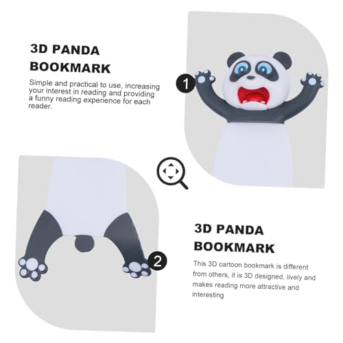 Marque page panda pour étudiants accessoire papeterie originale 3 pièces