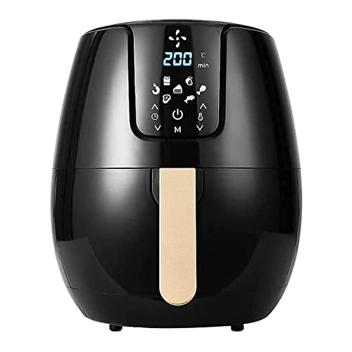 Freidora de aire para uso doméstico 5L Air con pantalla digital Cocina saludable sin aceite y baja en grasas para el hogar 1400W Eléctrica sin aceite 27 * 30 * 33 cm Estética y práctica The New