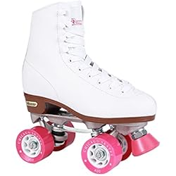 Patines Clasicos Chicago - Patines clásicos para Mujer, Color Blanco de Primera Calidad