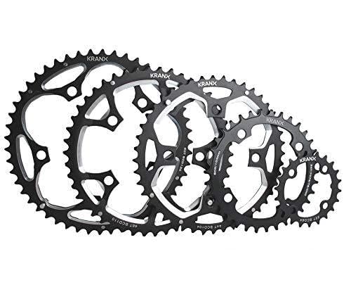 Plateau 104BCD KranX étroit en alliage CNC noir pour transmission de VTT mono plateau