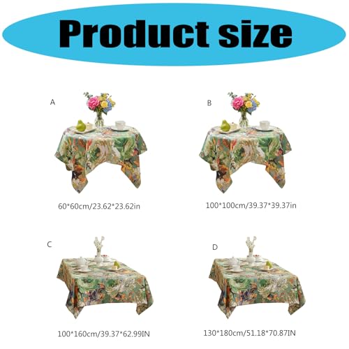 Nappe de cuisine anti-tache motif floral en polyester pour en finir avec les lavages difficiles - 7