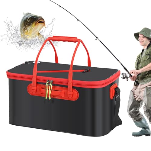 Seau de pêche portable pliable et sac imperméable multifonctionnel - 2