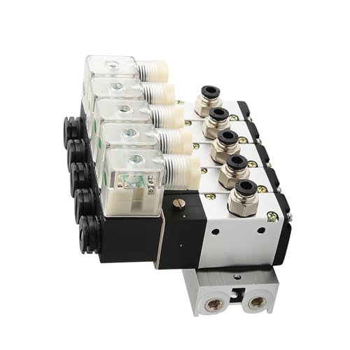 Bloque de válvula solenoide 3V210-08 soluciona espacio neumático con base de 5 filas 2