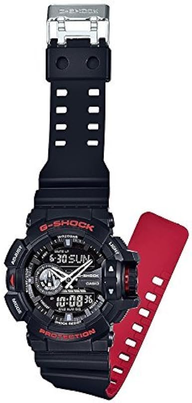 Casio G-Shock Men's Watch GA-400HR-1AER , Black/Red : Amazon.co.uk: Watches