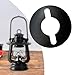 kowaku 276 Oil Lamp Reflector for Outdoor Use, Iron Camping Light Reflector for Beach Activities, Black