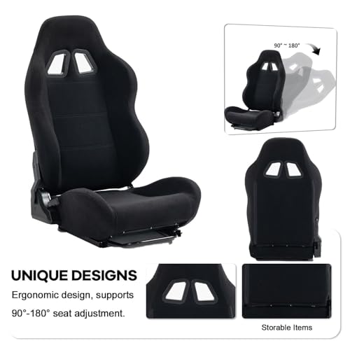 Image of Anman Aluminum Profile Racing Simulator Cockpit with Triple Monitor Mount Black Seat, Fit for Logitech, for Thrustmaster, for Fanatec Direct Drive Steering Wheel,Multi Adjustable Universal cockpit