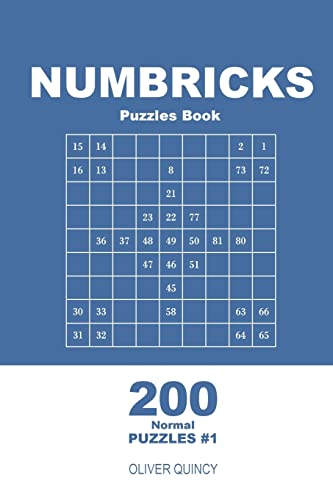 Numbricks Puzzles Book - 200 Normal Puzzles 9x9 (Volume 1) (Numbricks - Normal)