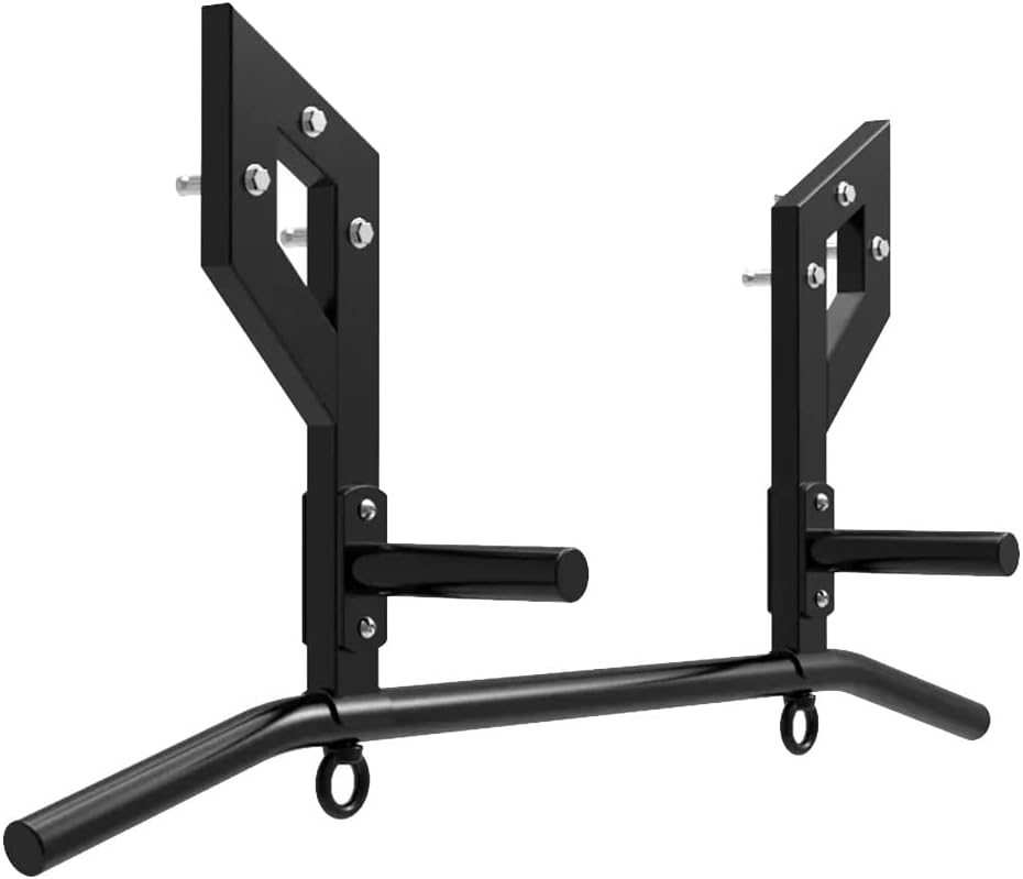Steel Wall Mounted Pull-up bar with 4 Handles, Home Gym Upper Body Arm Strength Training Core Training Horizontal Bar (Size : Style 1)