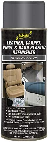 SM Arnold Refinishing Spray Paint - DARK GRAY 11 Oz. - For Leather, Carpet, Vinyl, Metal, Plastic, Polycarbonate, Polypropylene, Acrylic, Lexan, Fiberglass | Pro Grade Aerosol Refinisher