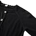 LIBREDGE Girls Cardigan Sweater Crew Neck Long Sleeve Cropped Cardigan Kids Casual Uniform Sweater for Girls Black Size 7-8