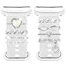 Joycabin Uhrenarmband Charms Armband mit Apple Watch Armband 20-22mm,Silber