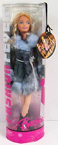 Barbie Fashion Fever Doll Blue-Gray Fur Collar Coat