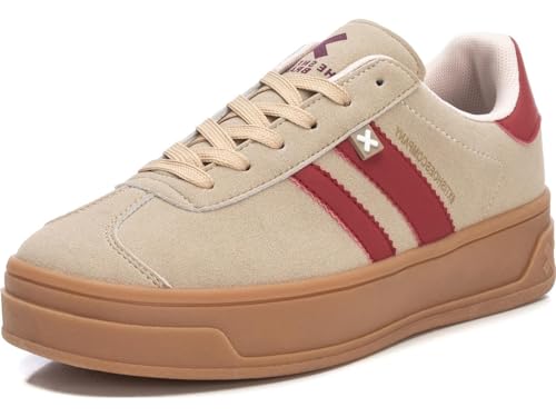 XTI - Zapatilla Cierre de cordón para Mujer, Color: Marron, Talla: 40