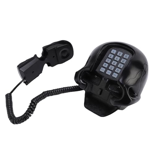 Téléphone fixe skull d'exception, accessoire de décoration élégant noir - 3