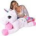 Produktbild TE-Trend XXL Einhorn-Stofftier 110 cm - Perfekte Plüschfigur für Kreatives Spielen & Traumhafte Kuschelstunden - Kuscheltier für Stundenlangen Spielspaß