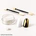 Produktbild Nailart Premium Chrome Pigment - Nagel Puder - in Gold - ca. 4 ml incl. 2 Applikatoren - 1010-001