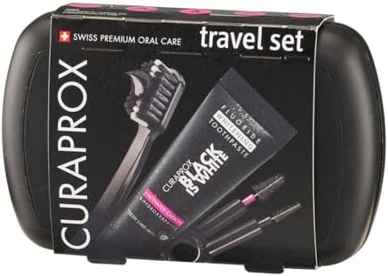 Kit de Viagem Curaprox Travel Set Black is White