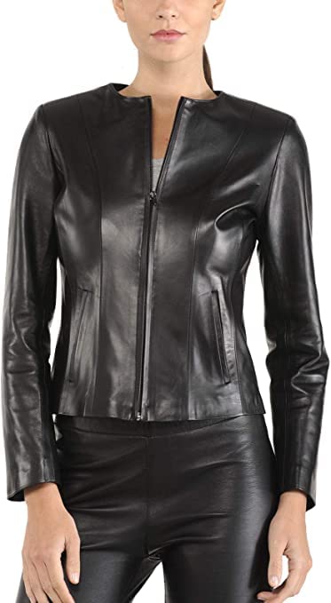 Women's Leather Jackets - Motorcycle Biker Lambskin Leather Jacket For Girl, Moto Riding Party & Casual Jackets3